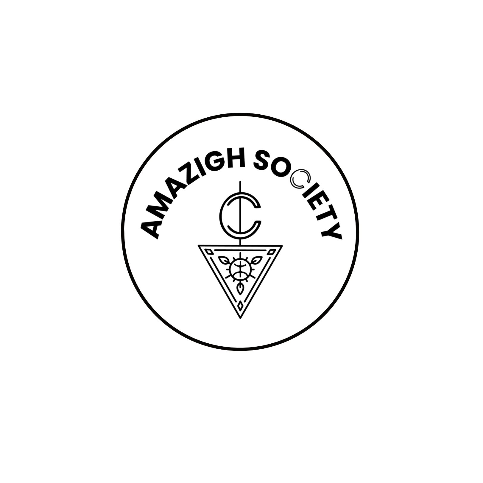 Logo of Amazigh Society with a circular design on a white background